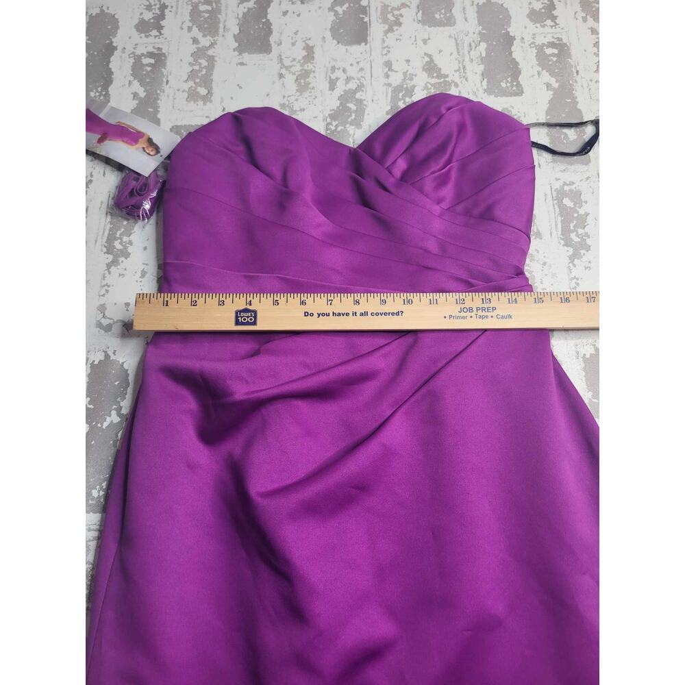 NWT Signature Alfred Angelo Purple Formal Gown‎ Style 7427 Size 6 Evening Gown - Picture 6 of 7